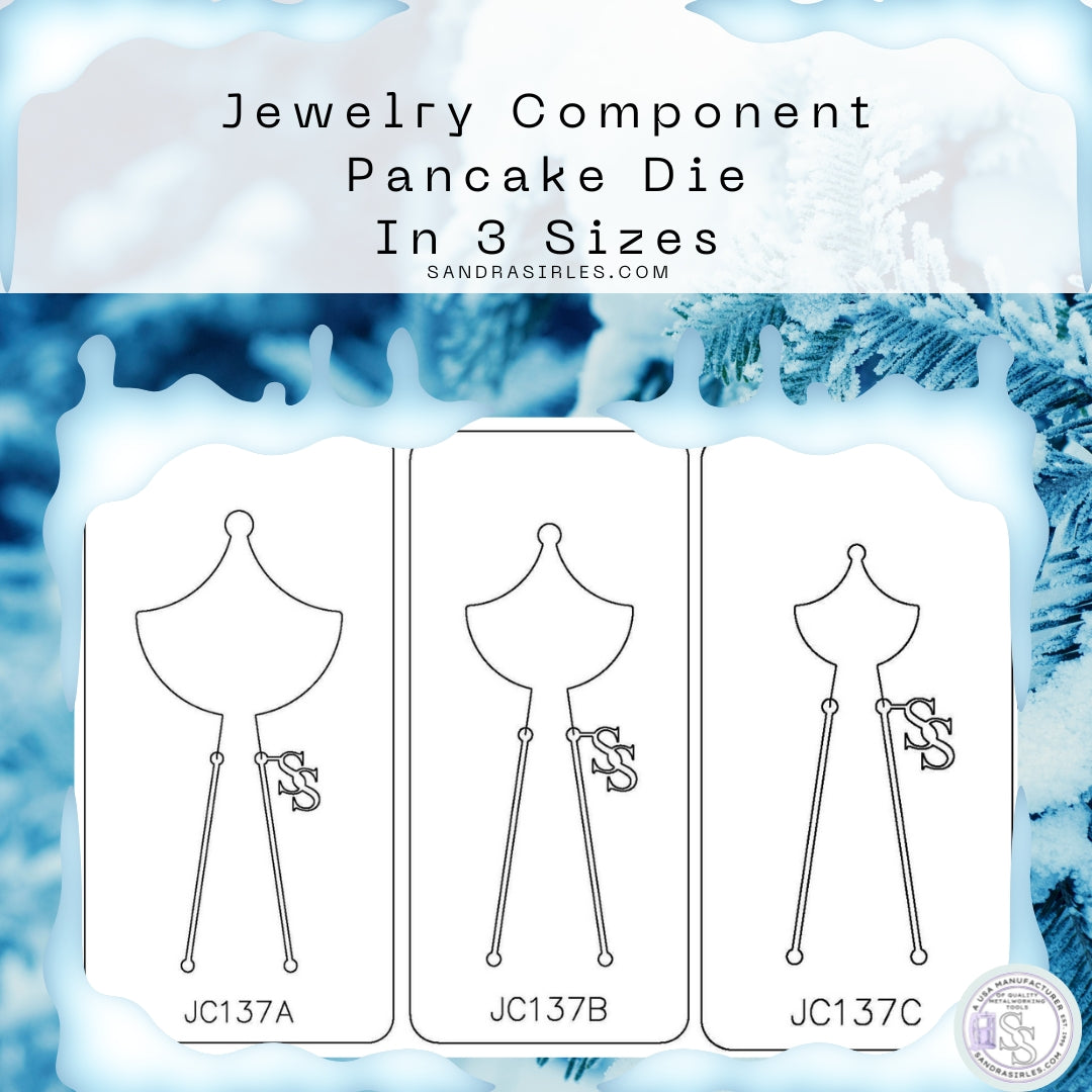 PANCAKE DIE JC137 EARRING COMPONENT / PENDANT